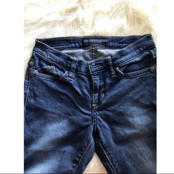 Medium Blue Kashmiere Crop Skinny Jeans - Picture 3 of 8